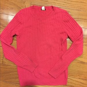 J crew pink sweater